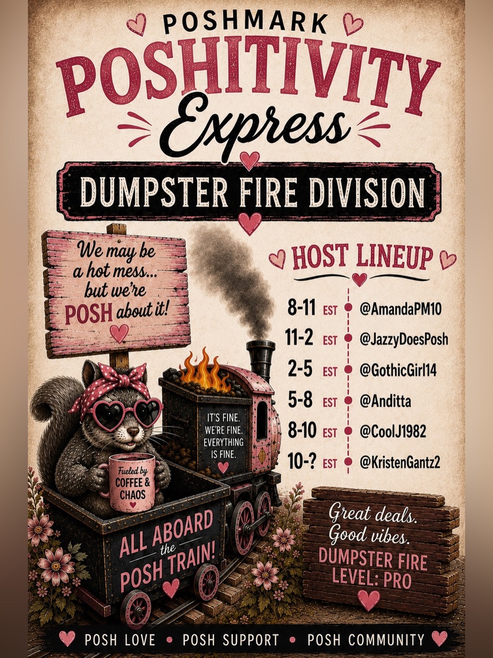 🐿️🌻🌰Poshitivity Express 🚂🐿️ Thursday Edition 🌰🌻🐿️ 9/17 10:30 am- 1pm - Picture 8 of 10